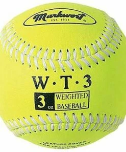 Markwort Weighted 9" Leather Covered Training Baseball (3 OZ)