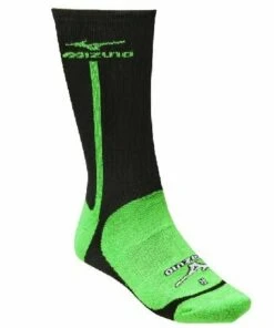 Mizuno Performance Highlighter Crew Sock (Black/Electric Green, Large) -Ballgloves Sales Store 41kQZdmSnoL 63685.1429744967