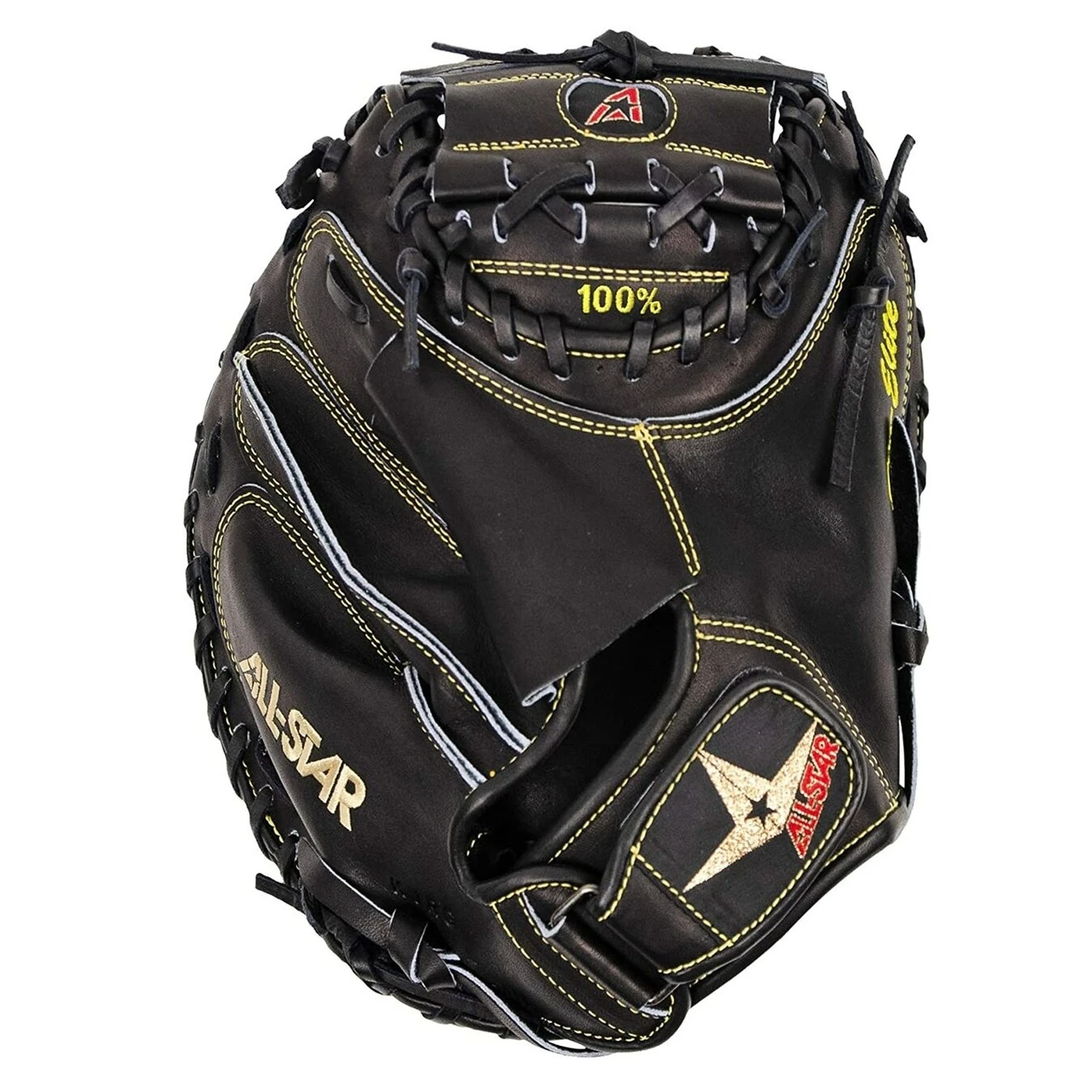 All-Star Pro-Elite 34 Professional Catchers Mitt Black Right Hand Throw 3 All-Star Pro-Elite 34 Professional Catchers Mitt Black Right Hand Throw - Image 3