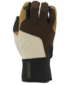 Marucci Blacksmith Full Wrap Batting Gloves Brown Tan Adult X-Large