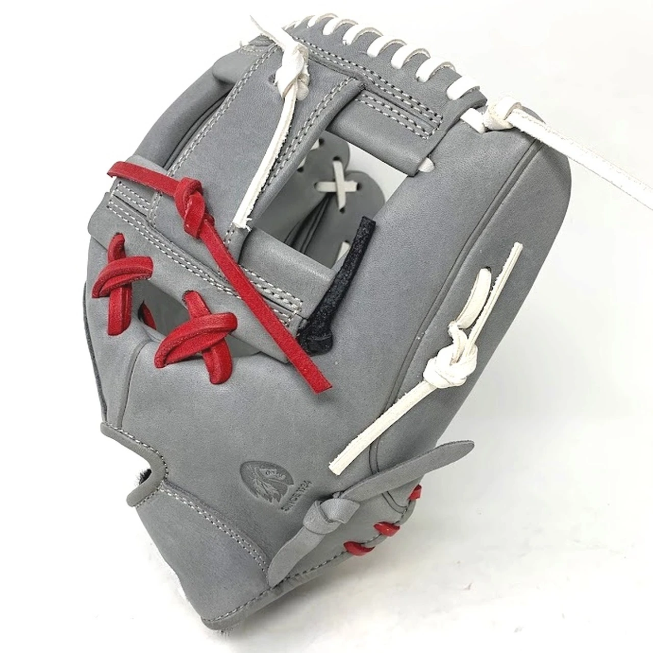 Nokona American Kip 11.25 A-200 Gray Baseball Glove WH-RD-BK Right Hand Throw 1 Nokona American Kip 11.25 A-200 Gray Baseball Glove WH-RD-BK Right Hand Throw