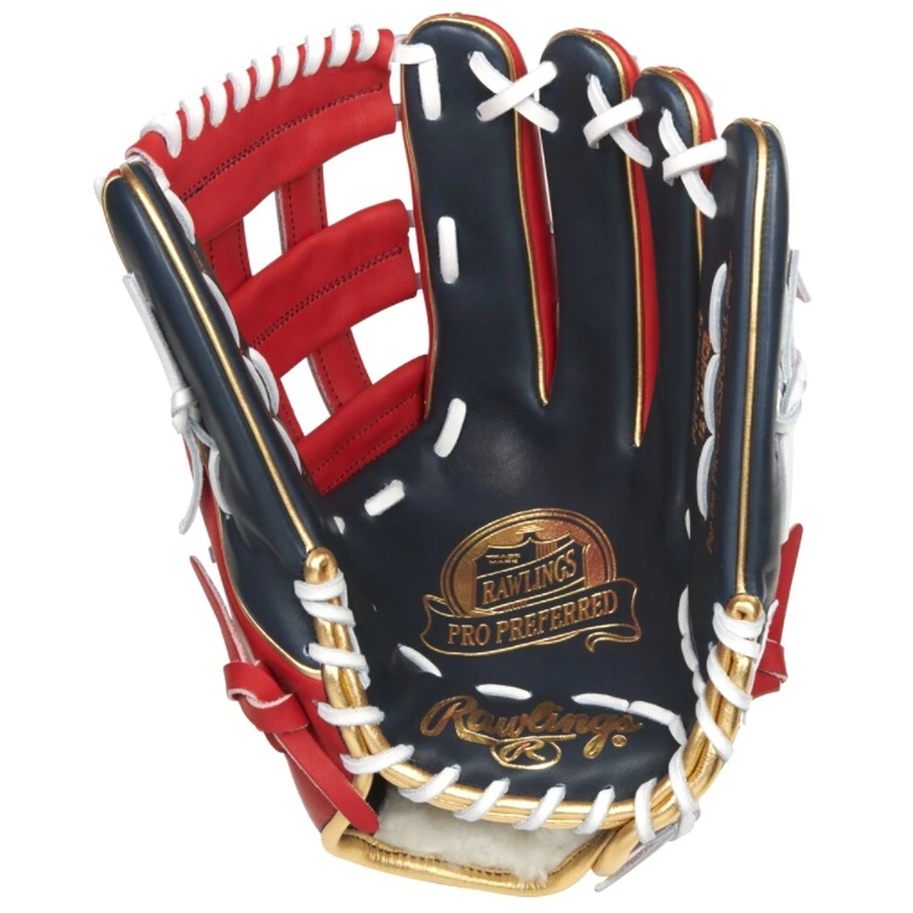 Rawlings Pro Preferred Ronald Acuna Jr. Gameday Pattern Baseball Glove 12.75 inch Pro H Web Right Hand Throw 2 Rawlings Pro Preferred Ronald Acuna Jr. Gameday Pattern Baseball Glove 12.75 inch Pro H Web Right Hand Throw - Image 2