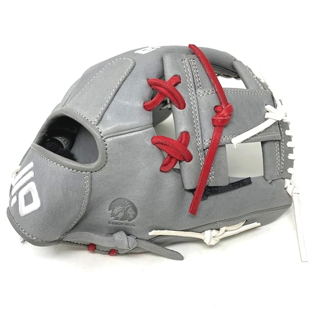 Nokona American Kip 11.25 A-200 Gray Baseball Glove WH-RD-BK Right Hand Throw 5 Nokona American Kip 11.25 A-200 Gray Baseball Glove WH-RD-BK Right Hand Throw - Image 5