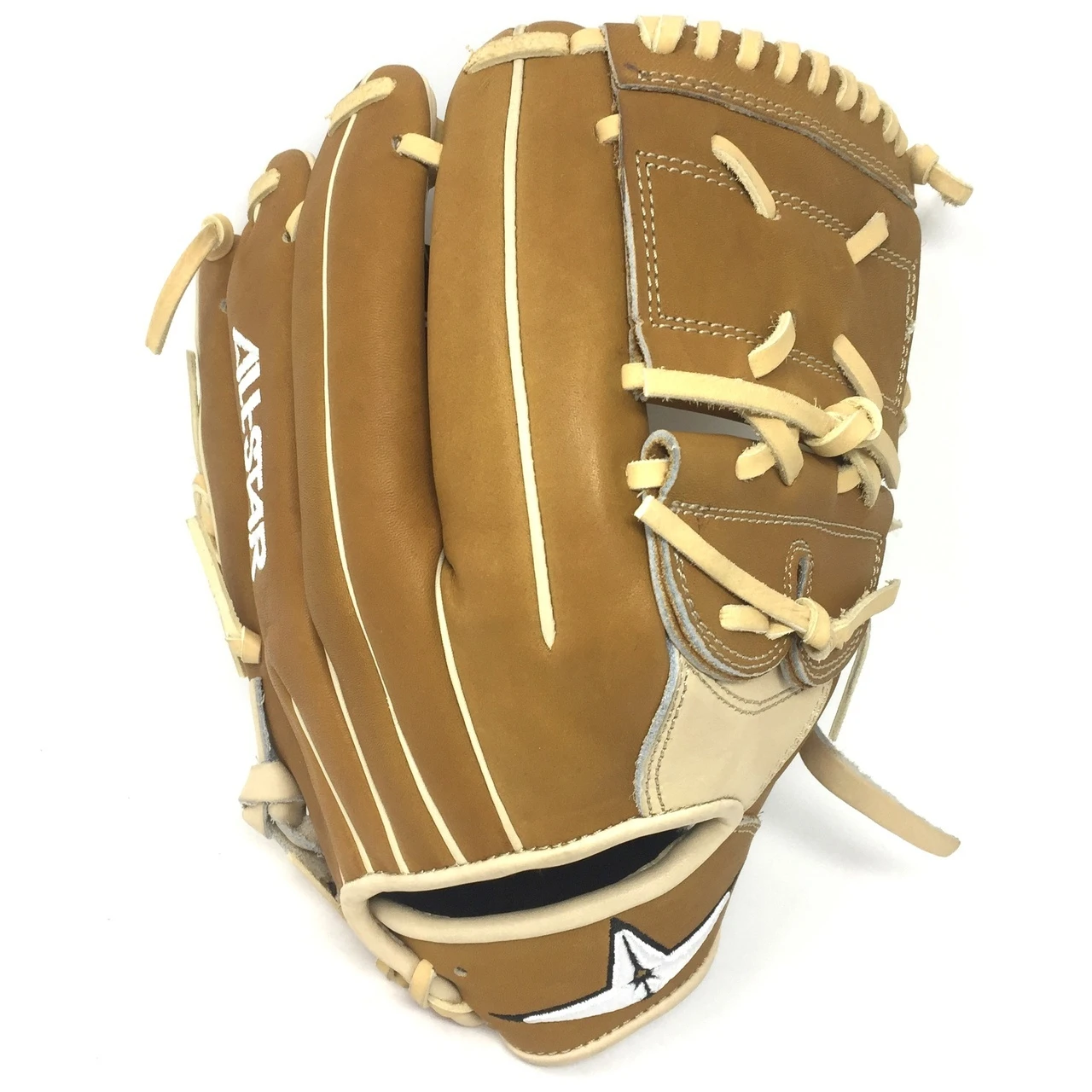 All-Star Pro Elite 12 Inch Baseball Glove FGAS-12002P Cream Saddle Tan Right Hand Throw 3 All-Star Pro Elite 12 Inch Baseball Glove FGAS-12002P Cream Saddle Tan Right Hand Throw - Image 3