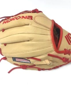 Nokona SKN Series 11.5 Inch SKN-6-RD Baseball Glove Red Lacing Right Hand Throw -Ballgloves Sales Store IMG 2111 87440.1564035103