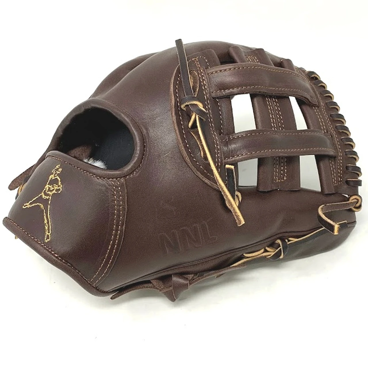 American Kip 12 inch H Web NNL-BR Baseball Glove Right Hand Throw 2 American Kip 12 inch H Web NNL-BR Baseball Glove Right Hand Throw - Image 2