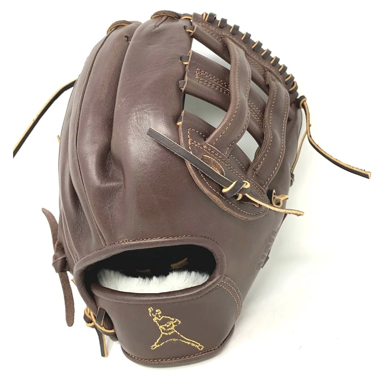 American Kip 12 inch H Web NNL-BR Baseball Glove Right Hand Throw 4 American Kip 12 inch H Web NNL-BR Baseball Glove Right Hand Throw - Image 4
