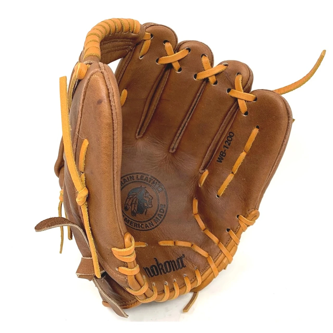 Nokona WB-1200H Walnut Baseball Glove 12 inch Right Hand Throw 2 Nokona WB-1200H Walnut Baseball Glove 12 inch Right Hand Throw - Image 2
