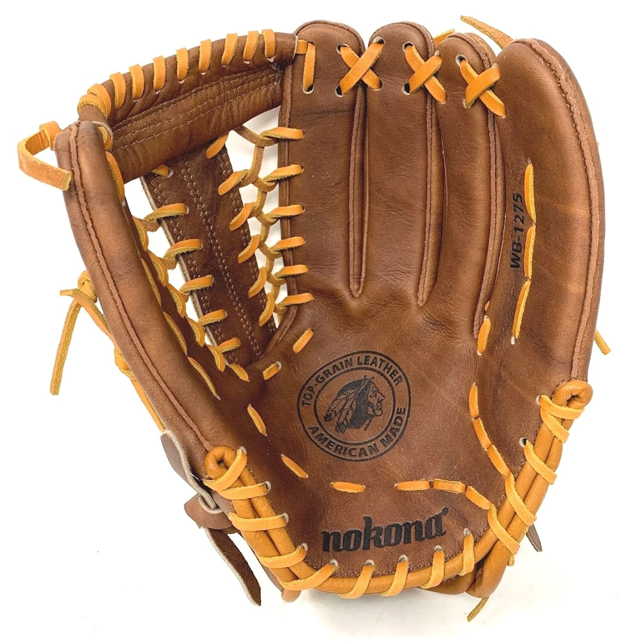 Nokona WB-1275M Walnut Baseball Glove 12.75 inch Right Handed Throw 5 Nokona WB-1275M Walnut Baseball Glove 12.75 inch Right Handed Throw - Image 5