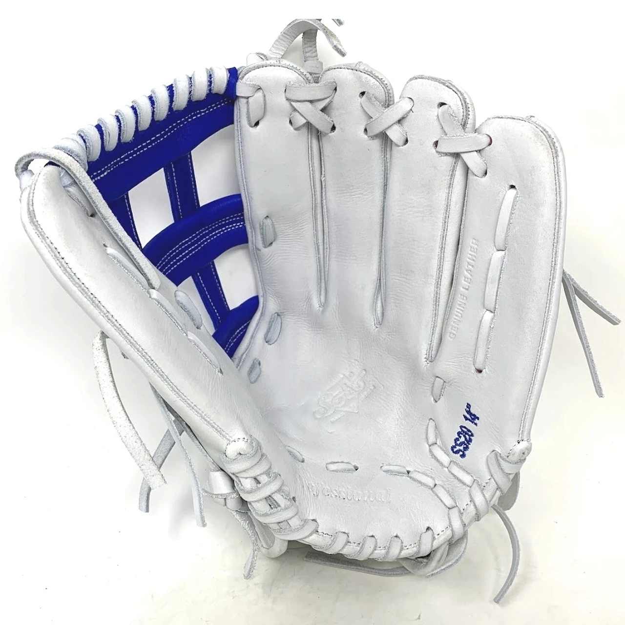 Soto White 14 Inch H Web Slow Pitch Softball Glove Right Hand Throw 6 Soto White 14 Inch H Web Slow Pitch Softball Glove Right Hand Throw - Image 6