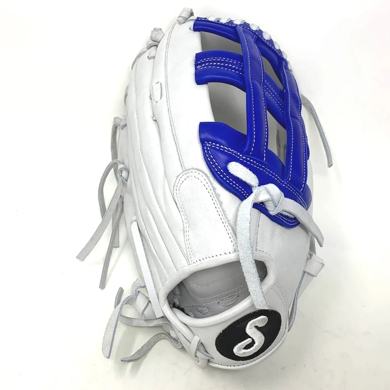 Soto White 15 Inch H Web Slow Pitch Softball Glove Right Hand Throw 3 Soto White 15 Inch H Web Slow Pitch Softball Glove Right Hand Throw - Image 3