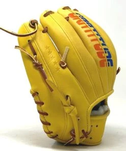 Chieffly Custom 11.5 Baseball Glove Yellow Gratitude Right Hand Throw -Ballgloves Sales Store IMG 4922 85998.1644950526