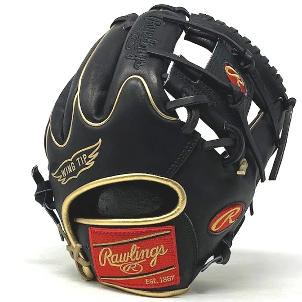 Rawlings Heart of the Hide PRO-204W-2 Baseball Glove 11.5 Black Gold Right Hand Throw 1 Rawlings Heart of the Hide PRO-204W-2 Baseball Glove 11.5 Black Gold Right Hand Throw