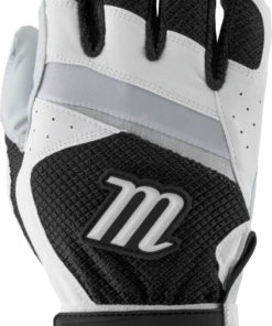 Marucci Code Adult Batting Gloves 1 Pair White Black Adult Large