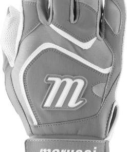 Marucci Signature Batting Gloves MBGSGN2 1 Pair White Grey Adult X Large