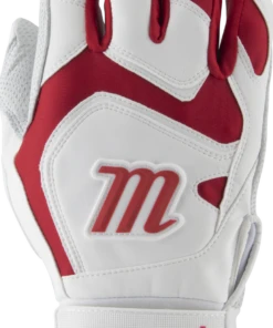 Marucci Signature Batting Gloves MBGSGN2 1 Pair White Red Adult X Large