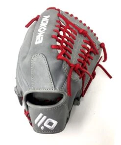 Nokona AmericanKip 14U Gray with Red Laces 11.25 Baseball Glove Mod Trap Web Right Hand Throw